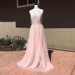 NWOT Hayley Paige Bridesmaid in dusty rose/blush